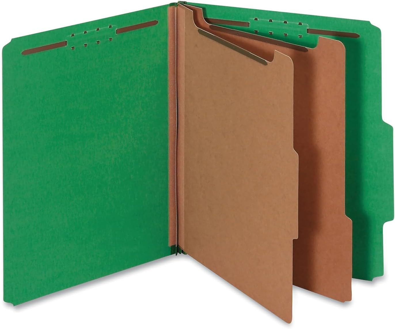 Classification Folders - Letter - Six Section - Emerald Green