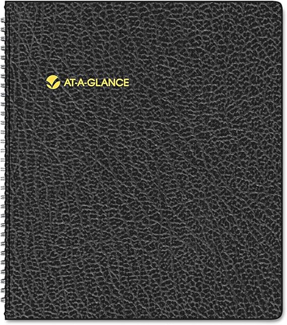 Monthly Planner, 11 x 9, Black Cover, 15-Month (Jan to Mar): 2024 to 2025