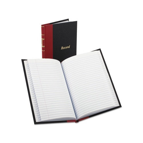 Record And Account Book With Red Spine, Custom Rule, Black/red/gold Cover, 7.5 X 5 Sheets, 144 Sheets/book