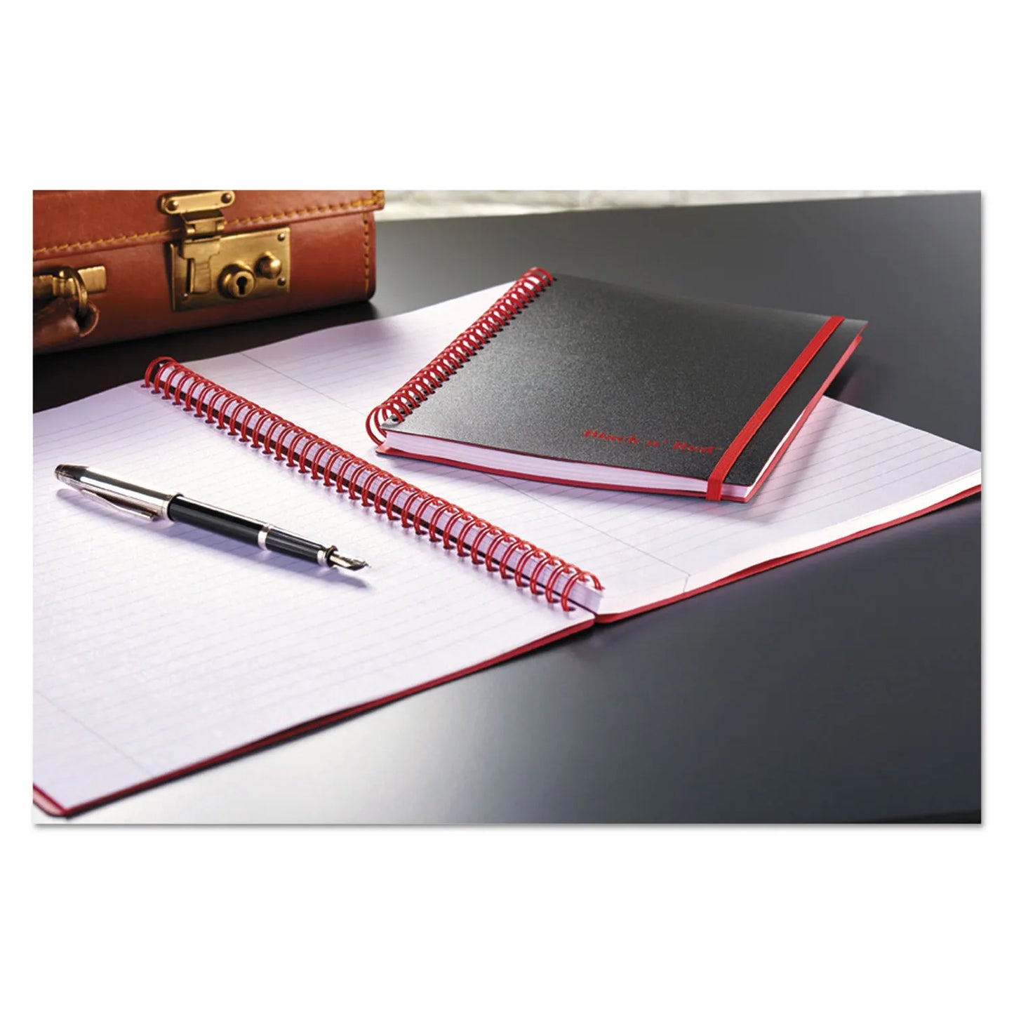 Flexible Cover Twinwire Notebooks, SCRIBZEE Compatible, 1-Subject, Wide/Legal Rule, Black Cover, (70) 5.88 x 4.13 Sheets