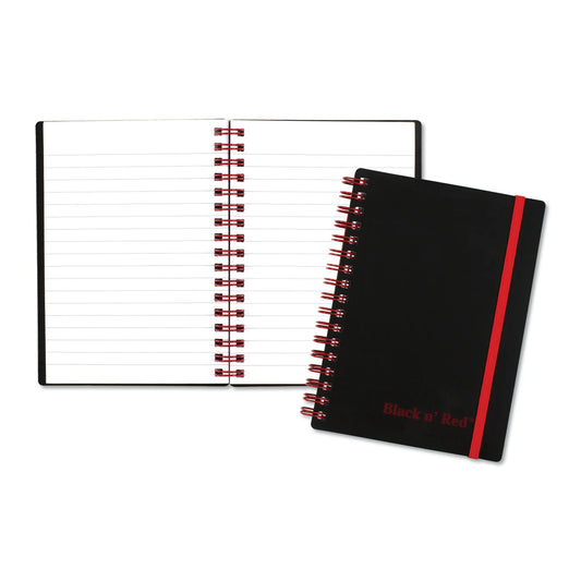 Flexible Cover Twinwire Notebooks, SCRIBZEE Compatible, 1-Subject, Wide/Legal Rule, Black Cover, (70) 5.88 x 4.13 Sheets