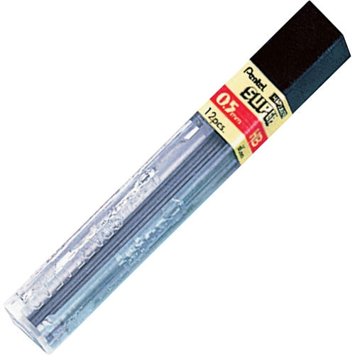 Super Hi-Polymer Lead Refills, 0.5 Mm, Hb, Black, 12/tube