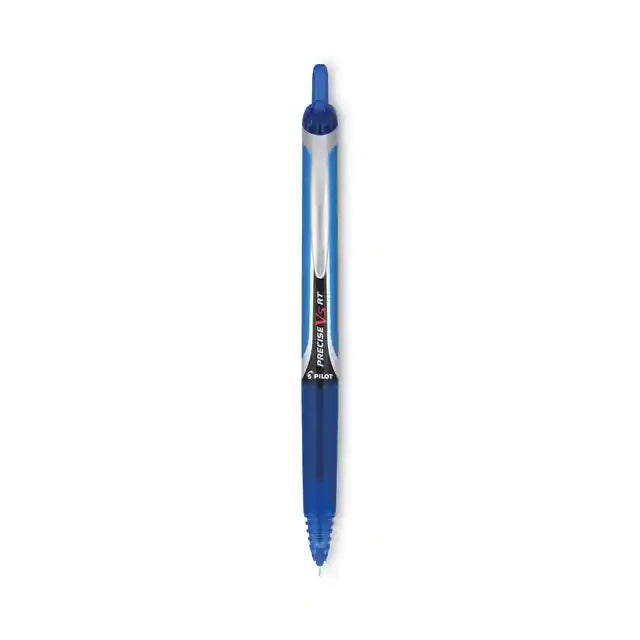 Precise V5rt Roller Ball Pen, Retractable, Extra-Fine 0.5 Mm, Blue Ink, Blue Barrel