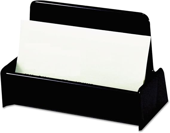 Business Card Holder, Holds 50 2 X 3.5 Cards, 3.75 X 1.81 X