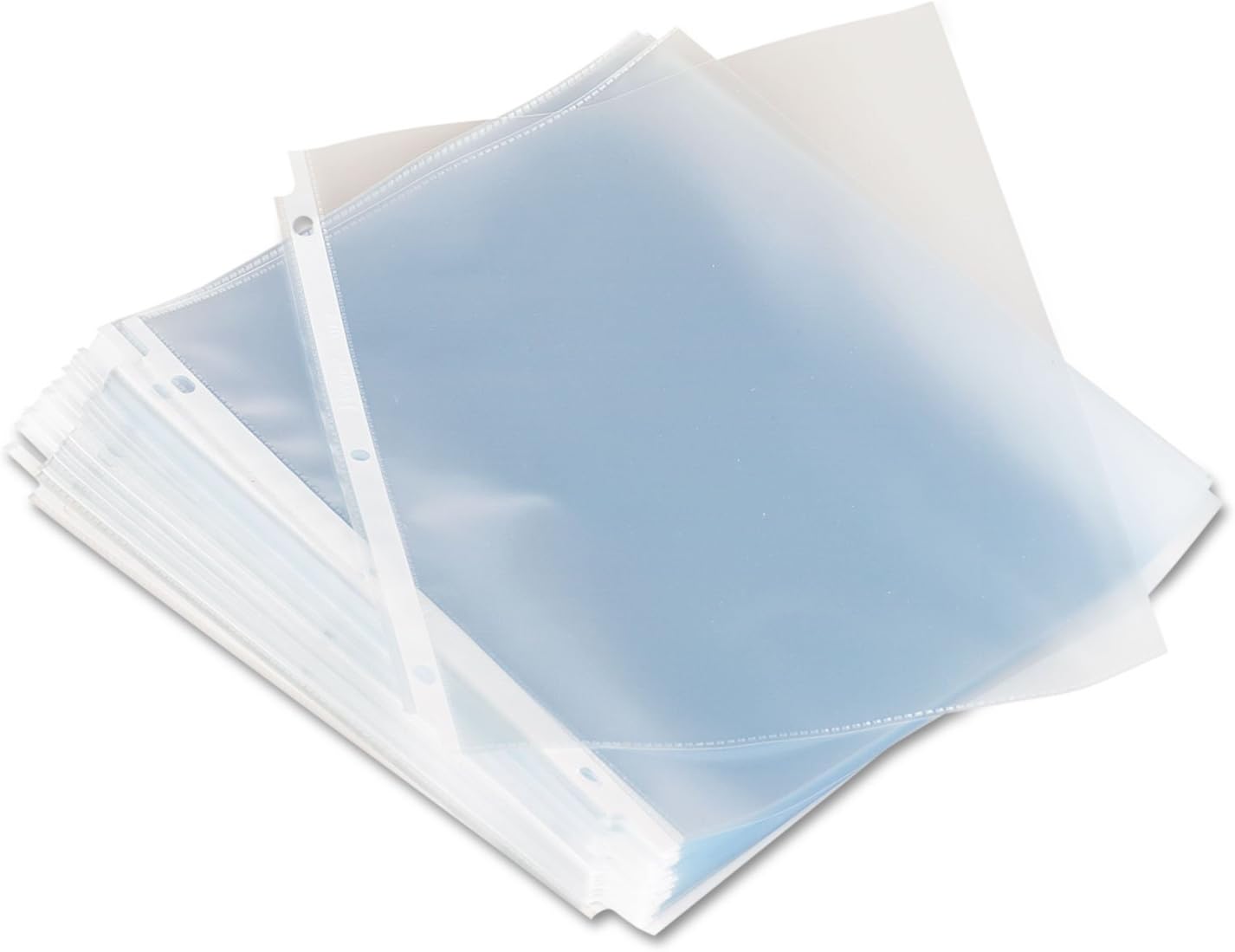 Top-Load Poly Sheet Protectors, Standard, Letter, Clear, 100/box