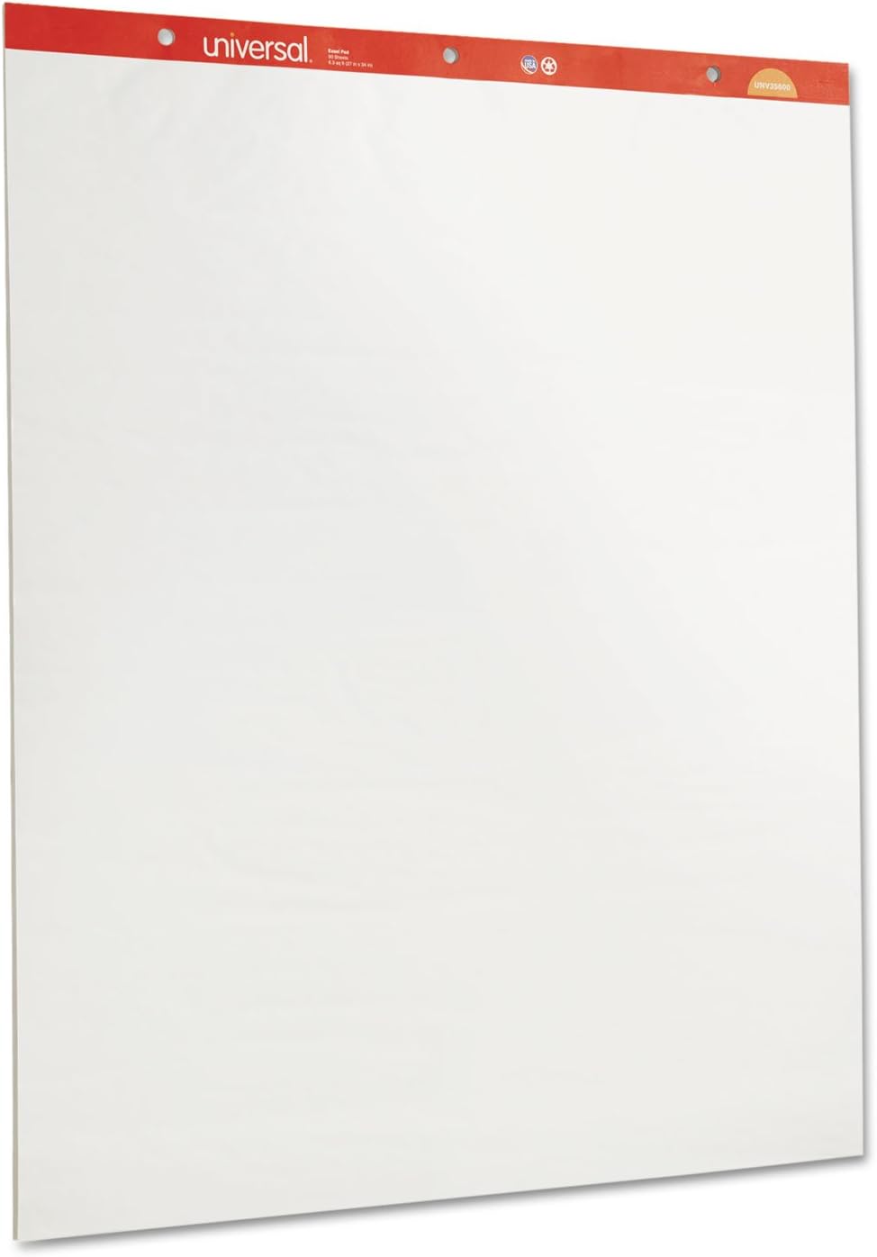 Easel Pads/Flip Charts, Unruled, 27 x 34, White, 50 Sheets, 2/Carton