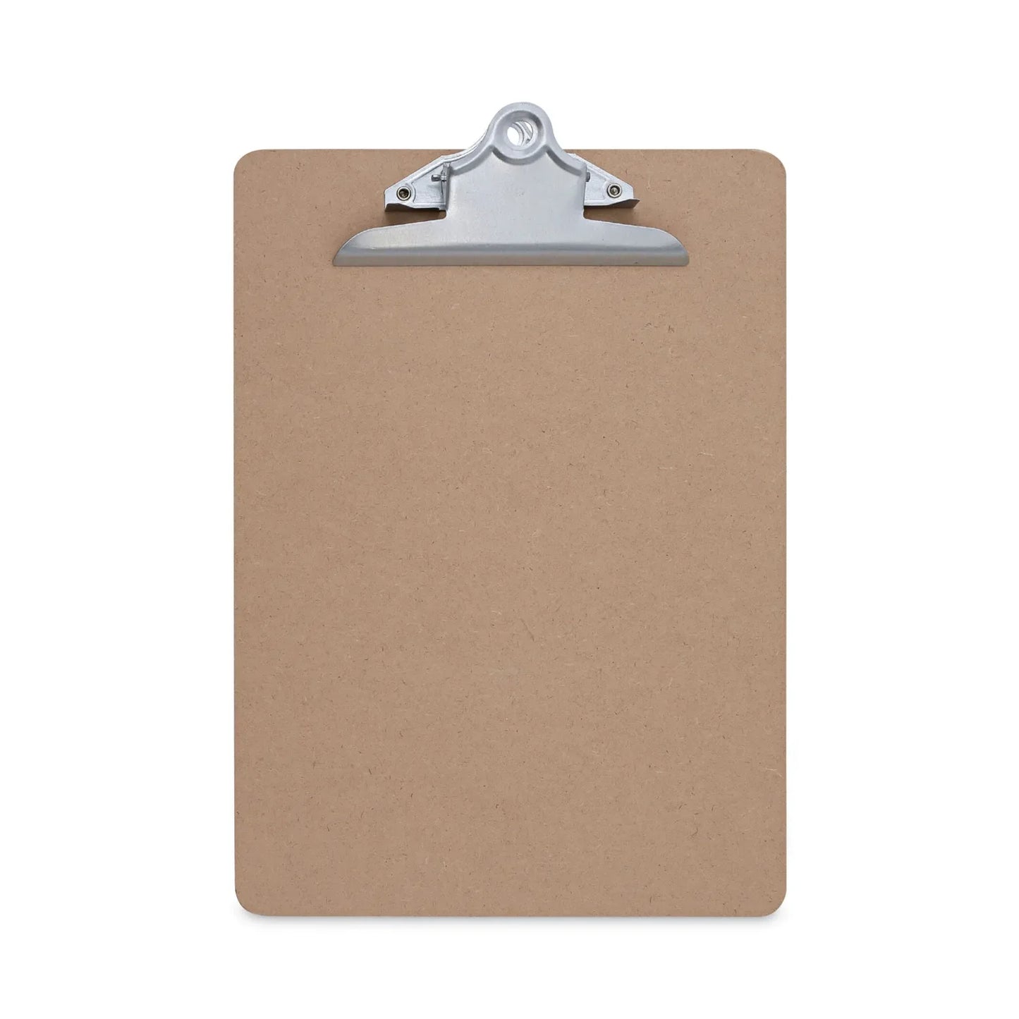 Hardboard Clipboard, 1.25" Clip Capacity, Holds 8.5 x 11 Sheets, Brown