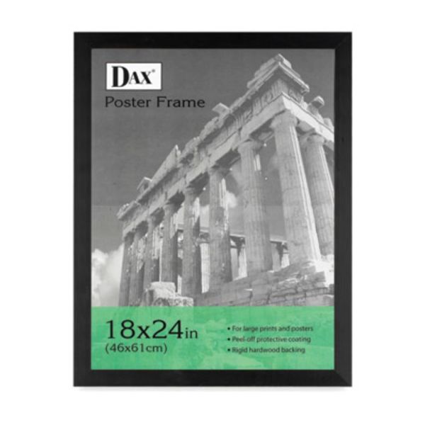 Dax® Black Wood Poster Frame w/ Plastic Window