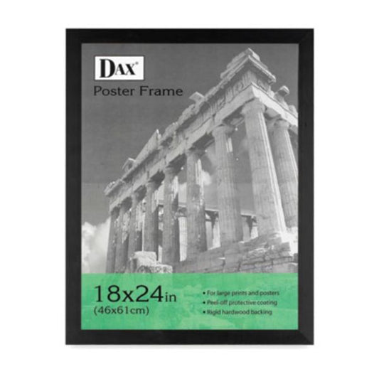 Dax® Black Wood Poster Frame w/ Plastic Window